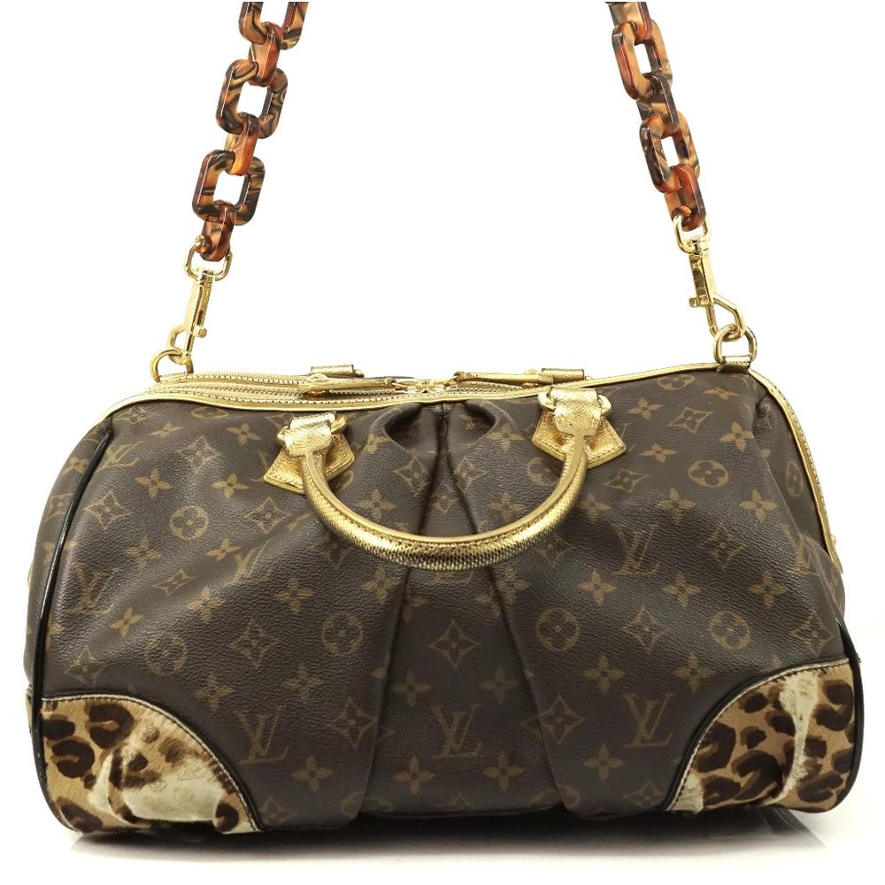 Auth Louis Vuitton Stephen Leopard Bag #4123L11 - Picture 1 of 15